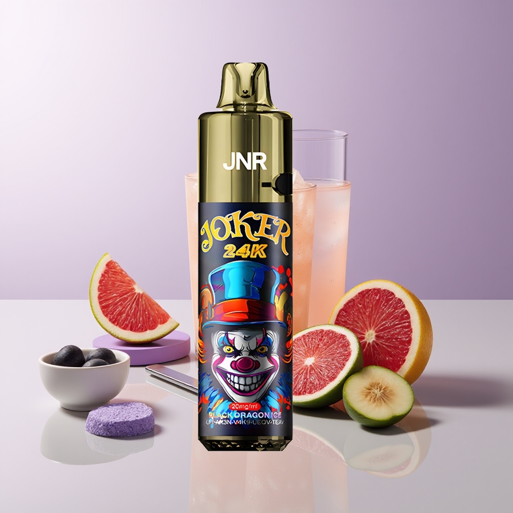 JNR Joker 24000 Puffs Dragón Negro Hielo 2% Nicotina Chile Por Mayor