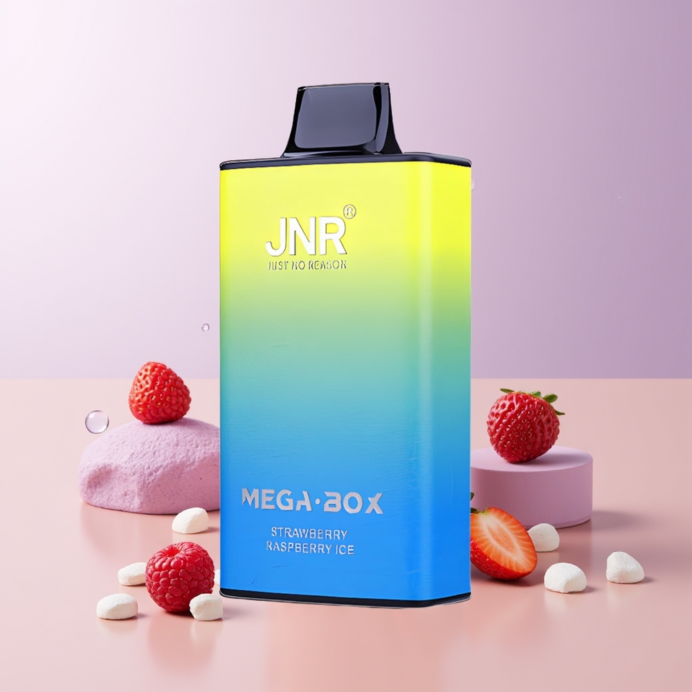JNR Mega Box 25000 Bocas Fresa Frambuesa Hielo Tipo-C Chile Por Mayor