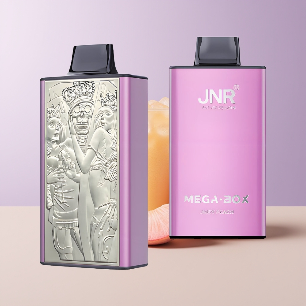 JNR Mega Box 25000 Puffs Durazno Jugoso Dual Mesh Por Mayor Chile