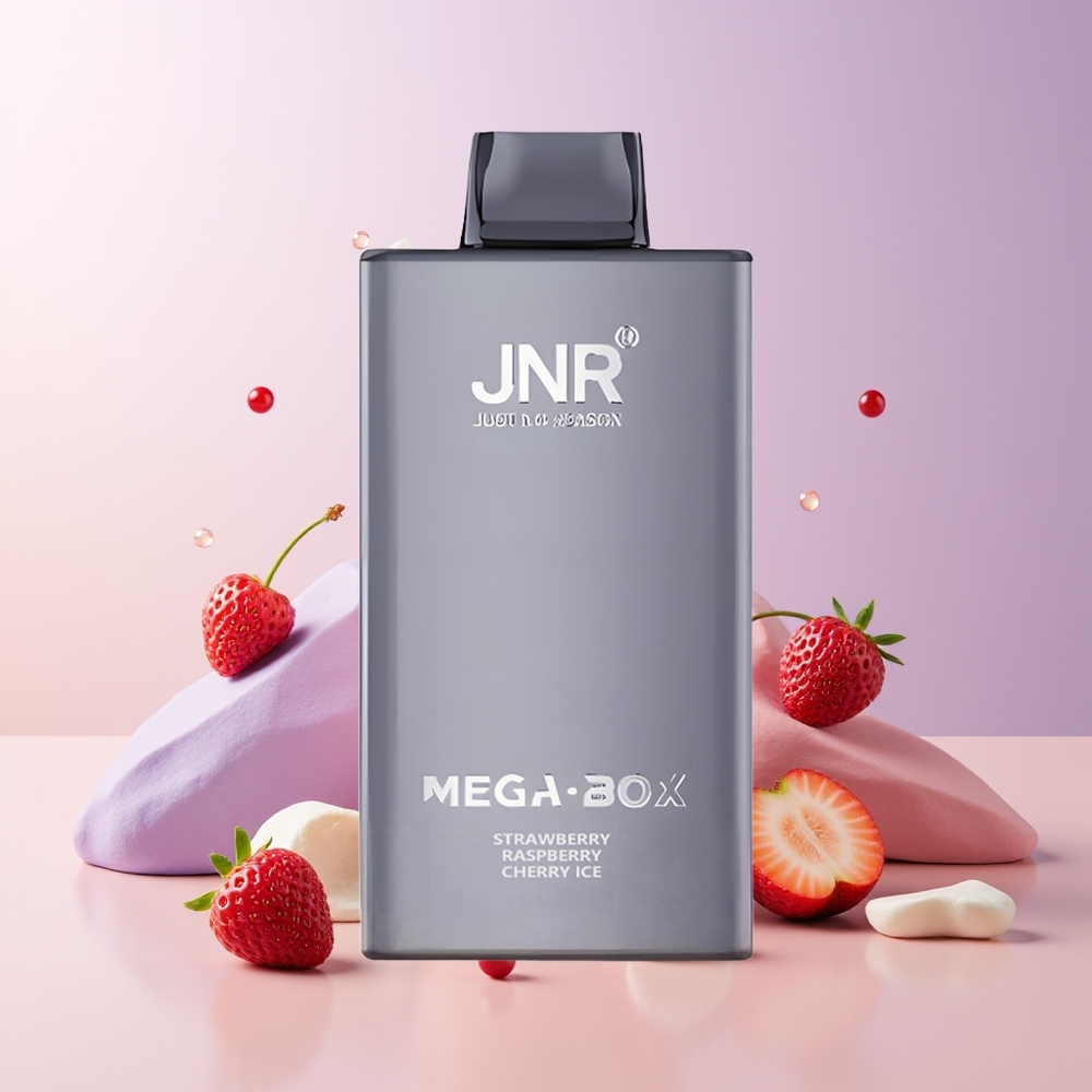 JNR Mega Box 25000 Puffs Fresa Frambuesa Cereza Hielo 30ml Chile Por Mayor