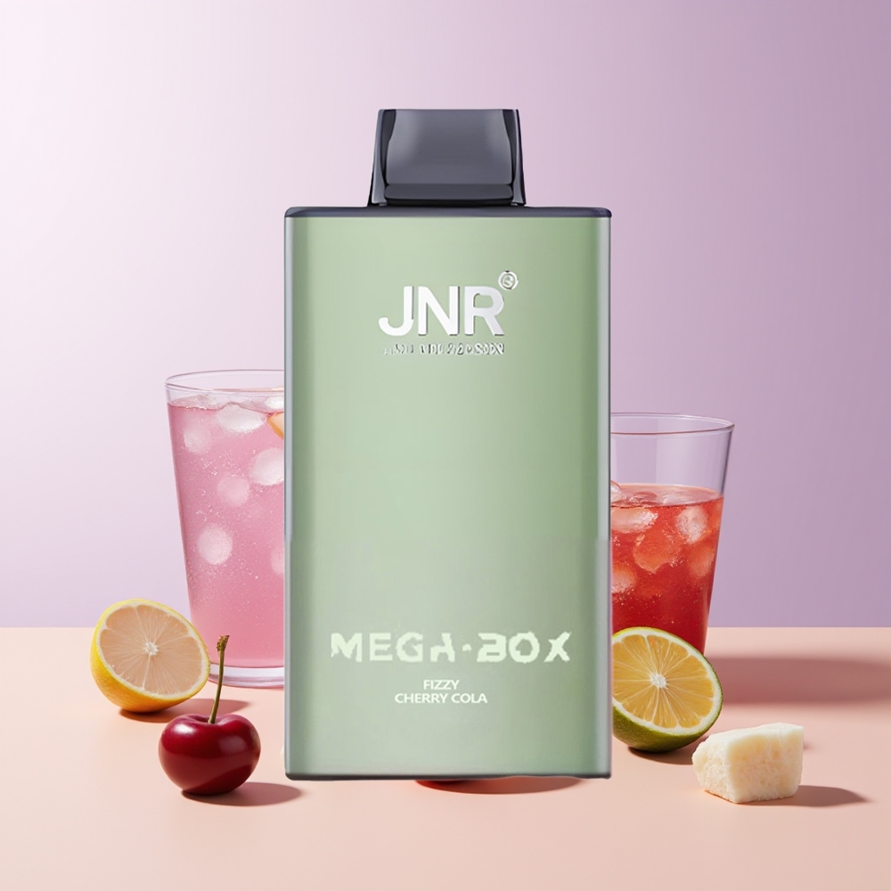 JNR Mega Box 25000 Puffs Vape Cereza Cola Fizzy Dual Mesh Chile Por Mayor