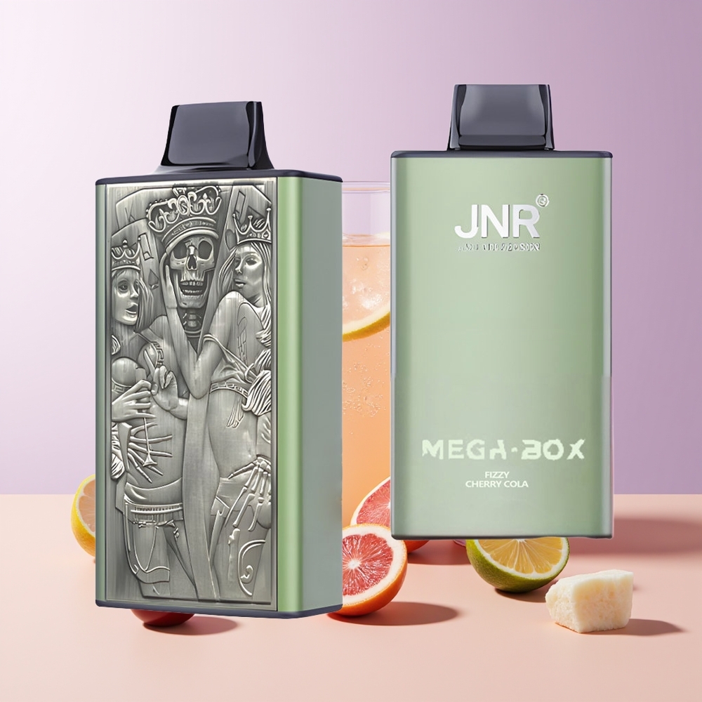 JNR Mega Box 25000 Puffs Vape Cereza Cola Fizzy Dual Mesh Chile Por Mayor