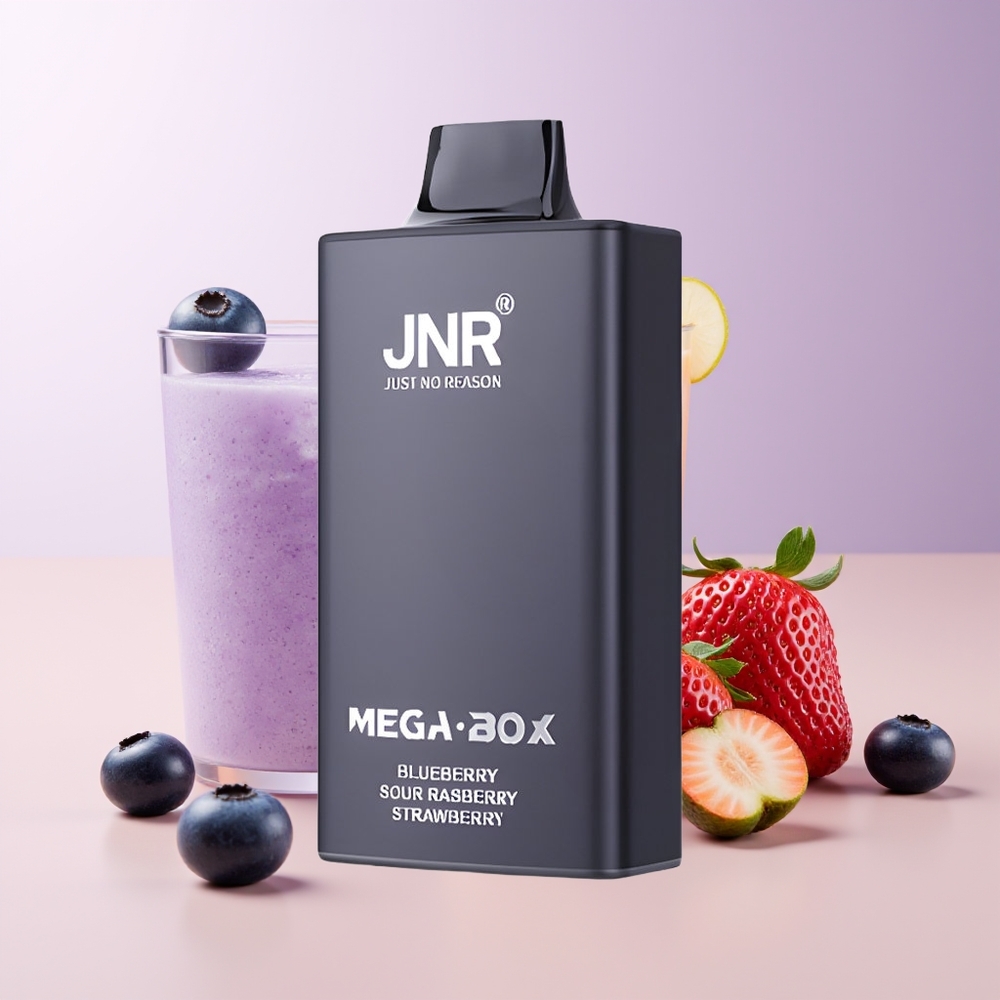 JNR Mega Box 25000 Puffs Vape Desechable Arándano Agrio Frambuesa Fresa Carga Rápida Type-C Chile Por Mayor