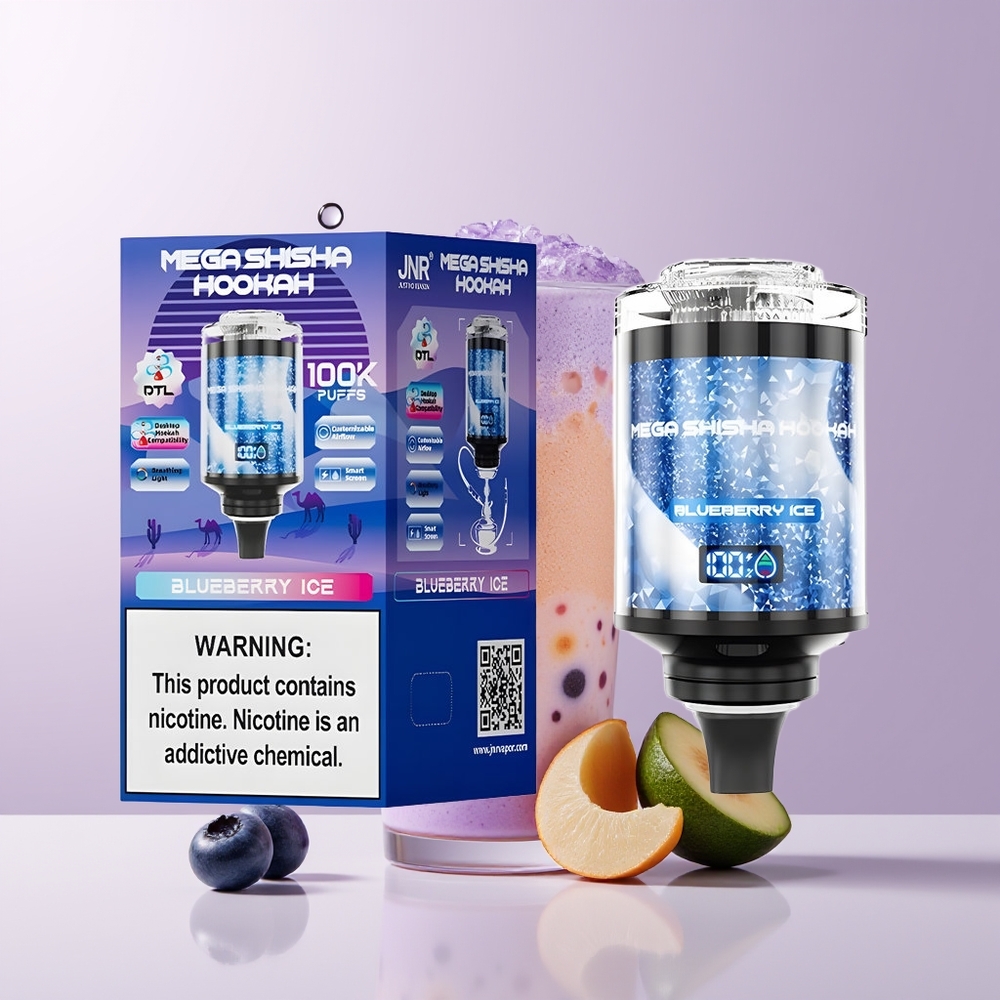 JNR Mega Shisha Hookah 100K Arándano Helado 2200mAh Chile Por Mayor