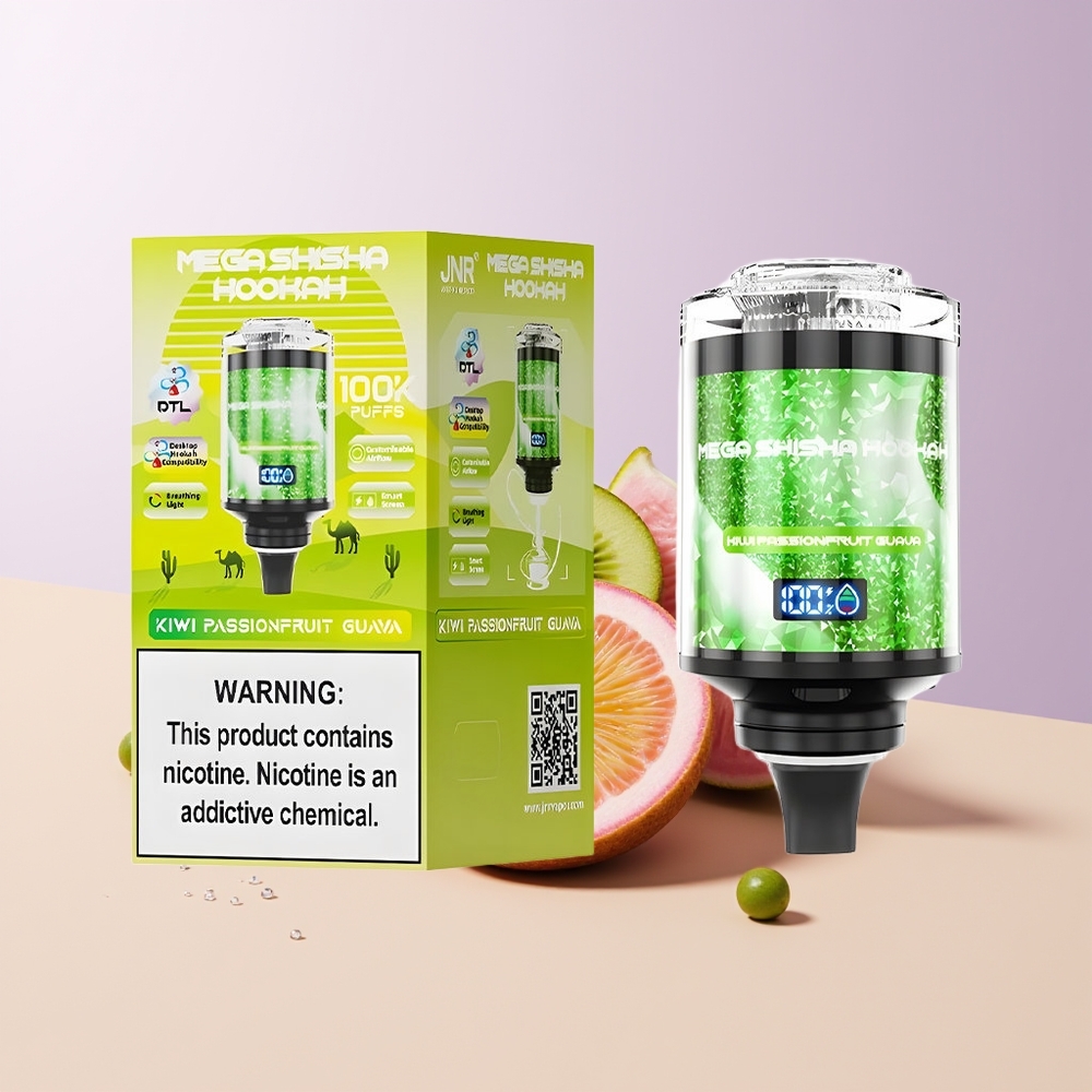 JNR Mega Shisha Hookah 100K Kiwi Maracuyá Guayaba Chile Por Mayor