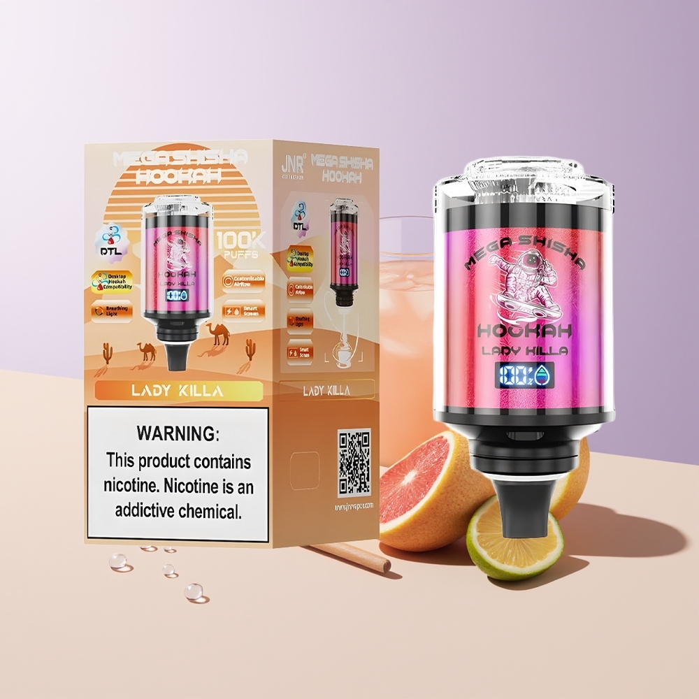 JNR Mega Shisha Hookah 100K Lady Killa 2200mAh Chile Por Mayor