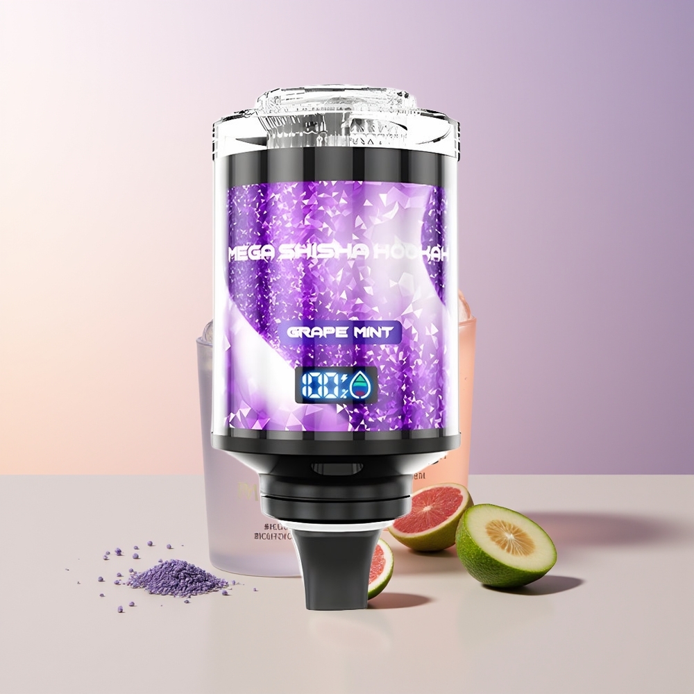 JNR Mega Shisha Hookah 100K Uva Menta Pantalla Interactiva Chile Por Mayor