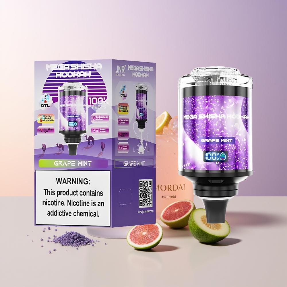 JNR Mega Shisha Hookah 100K Uva Menta Pantalla Interactiva Chile Por Mayor