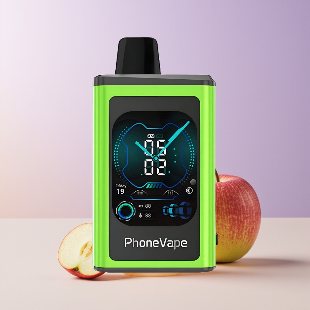 JNR PhoneVape 30000 bocadas Manzana Ácida Helada Turbo Chile Por Mayor