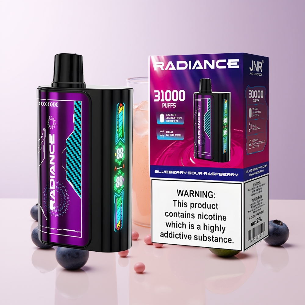 JNR Radiance 31000 Bocados Arándano Frambuesa Ácida Pantalla Inteligente Chile Por Mayor