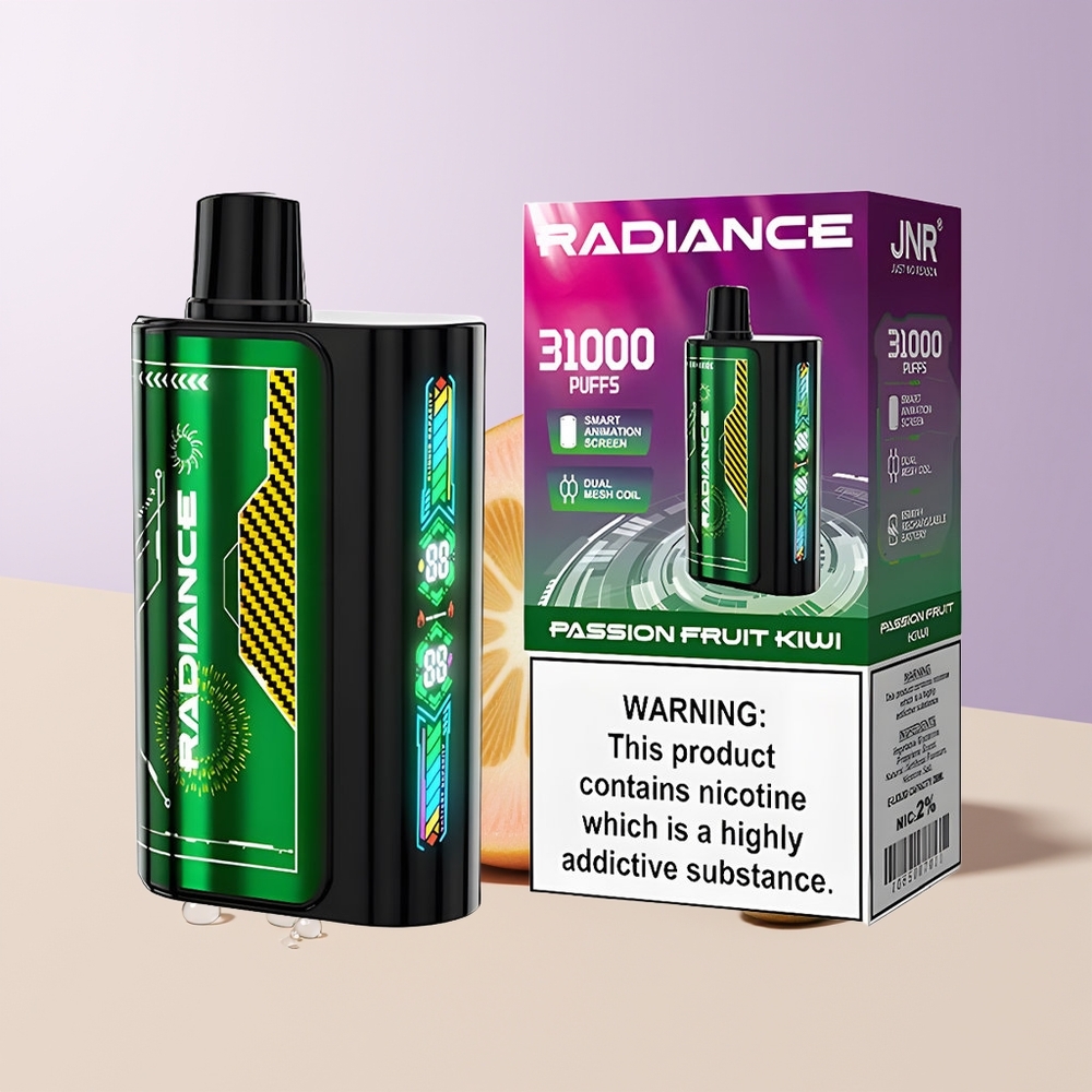 JNR Radiance 31000 Bocados Maracuyá Kiwi 950 mAh Chile Por Mayor
