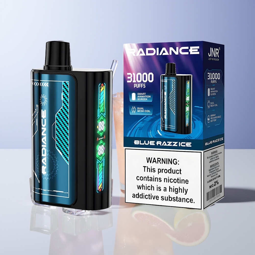 JNR Radiance 31000 Puffs Blue Razz Ice 28ml Chile Por Mayor