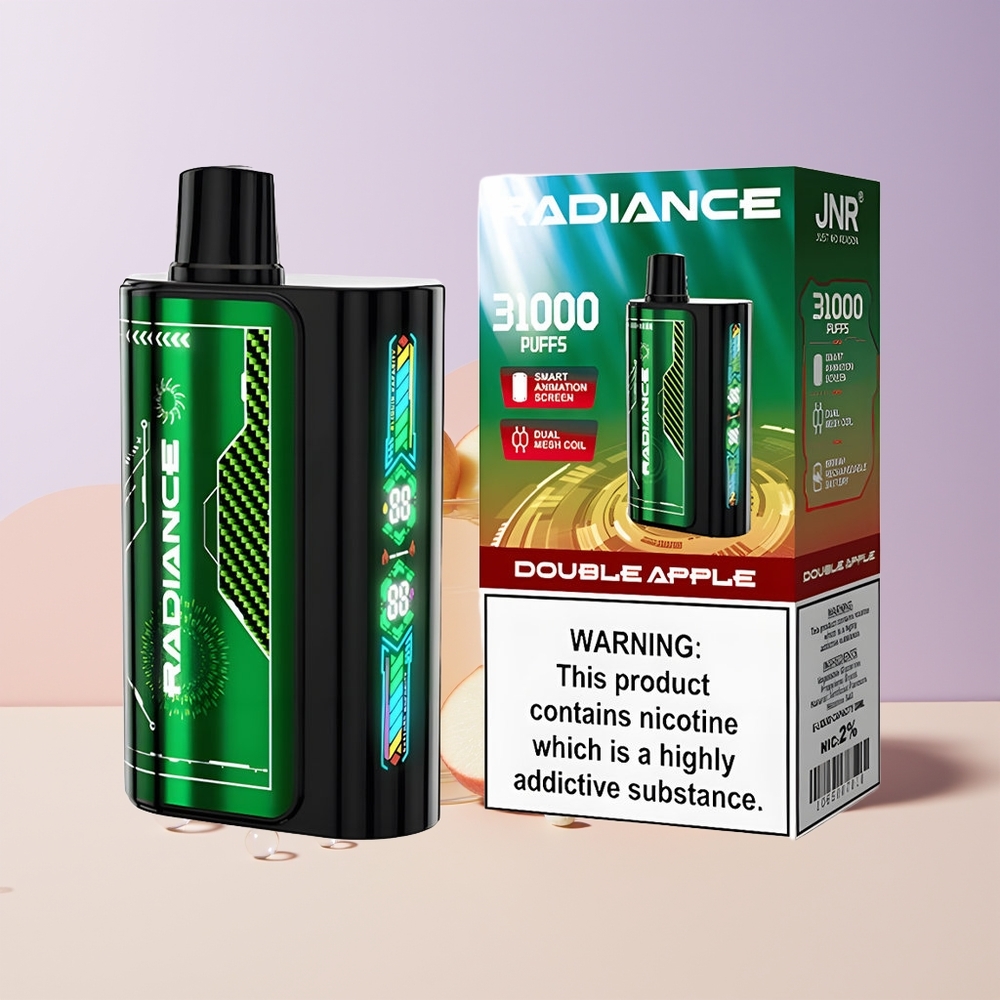 JNR Radiance 31000 Puffs Doble Manzana Pantalla Inteligente Chile Por Mayor