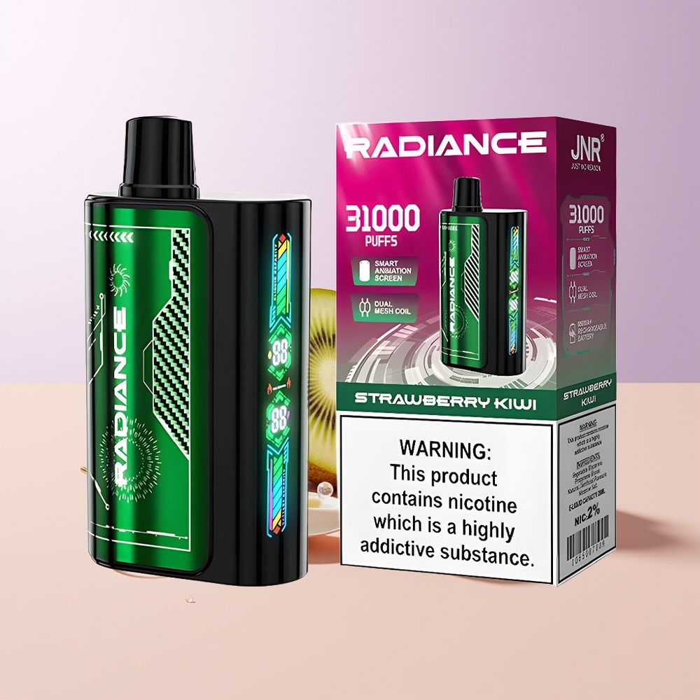 JNR Radiance 31000 Puffs Fresa Kiwi Batería Recargable Chile Por Mayor