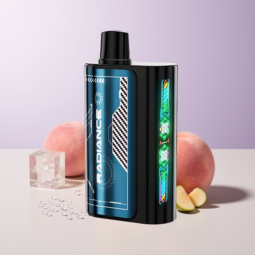 JNR Radiance 31000 Puffs Melocotón de Verano con Hielo Pantalla Inteligente Chile Por Mayor
