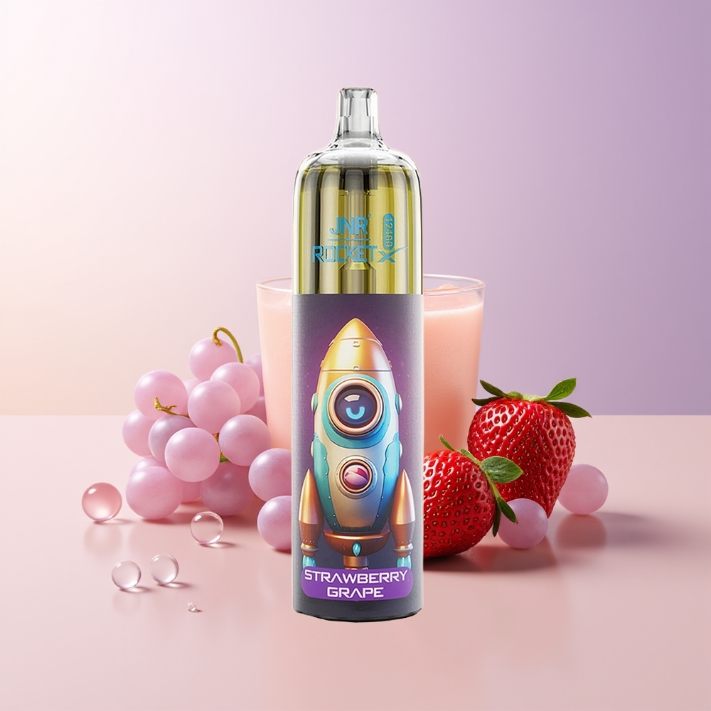 JNR Rocket-X 12400 Puffs Fresa Uva 25ml Chile Por Mayor
