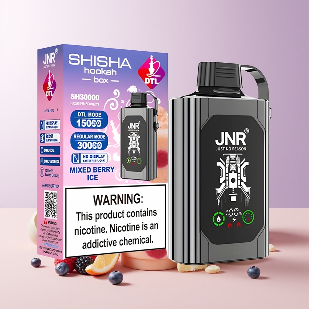 JNR Shisha Hookah Box 20500 Bocas Bayas Mixtas Heladas HD Display Chile Por Mayor