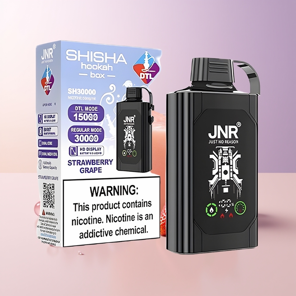 JNR Shisha Hookah Box 20500 Bocas Fresa Uva Dual Mesh Chile Por Mayor