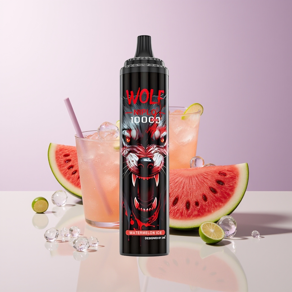 JNR Wolf Niplo 10000 Bocados Sandía Helada 20ml Chile Por Mayor