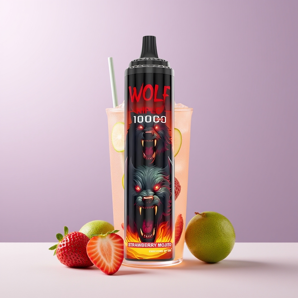 JNR Wolf Niplo 10000 Puffs Fresa Mojito 20ml Chile Por Mayor