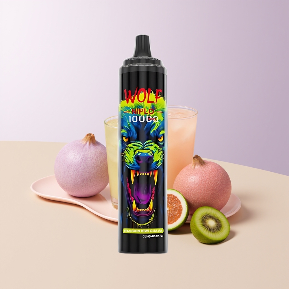JNR Wolf Niplo 10000 Puffs Pasión Kiwi Guayaba Tipo-C Carga Rápida Chile Por Mayor