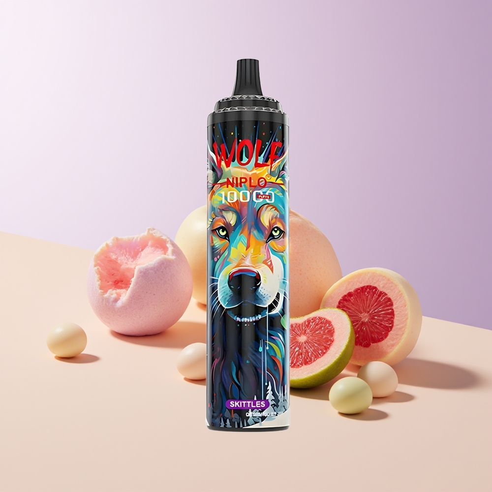 JNR Wolf Niplo 10000 Puffs Skittles 20ml Chile Por Mayor