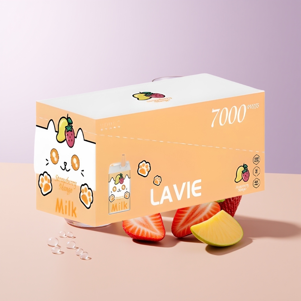 LAVIE Milk 7000 Puffs Fresa Mango 16ML Chile Por Mayor