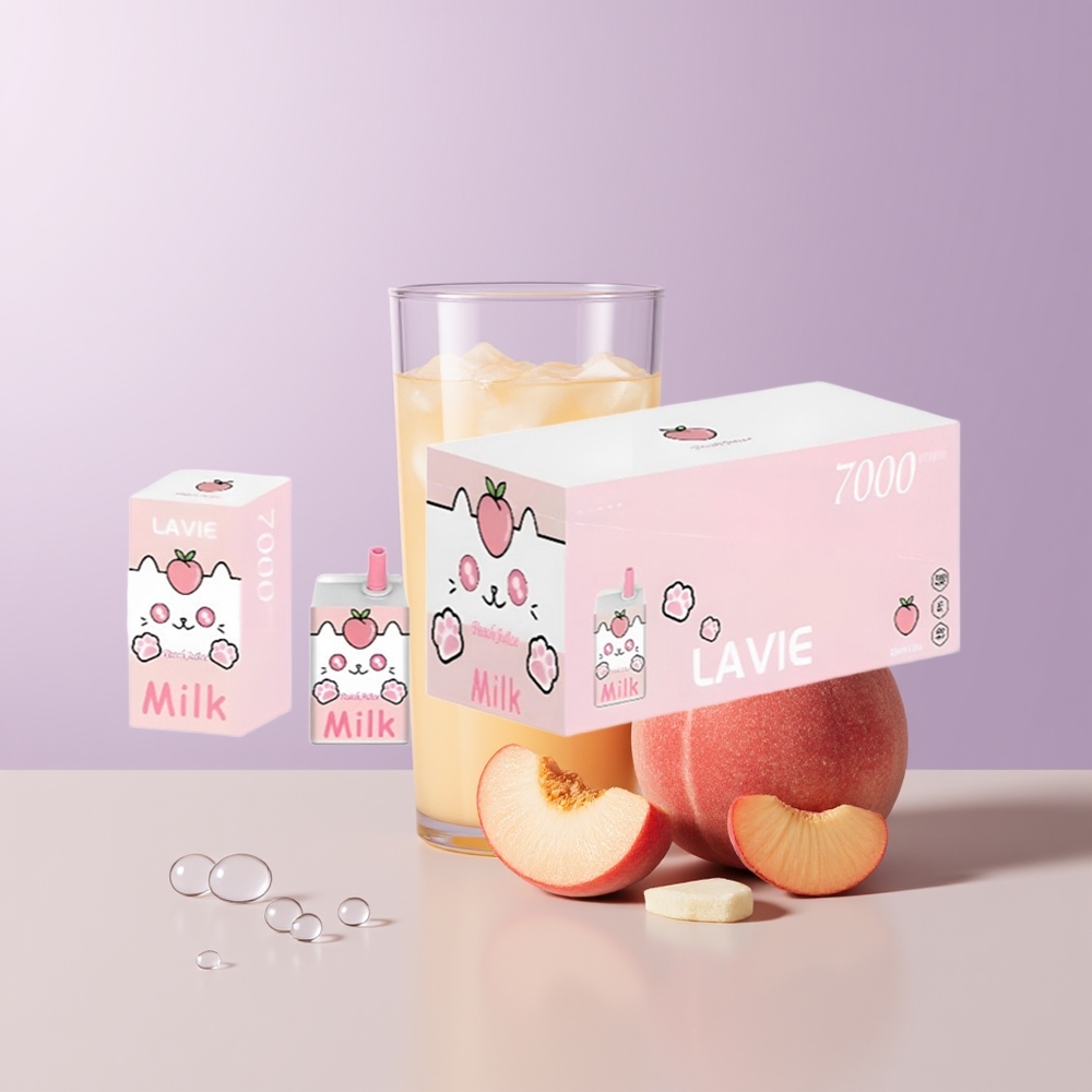 LAVIE Milk 7000 Puffs Jugo de Durazno 16ML Chile Por Mayor