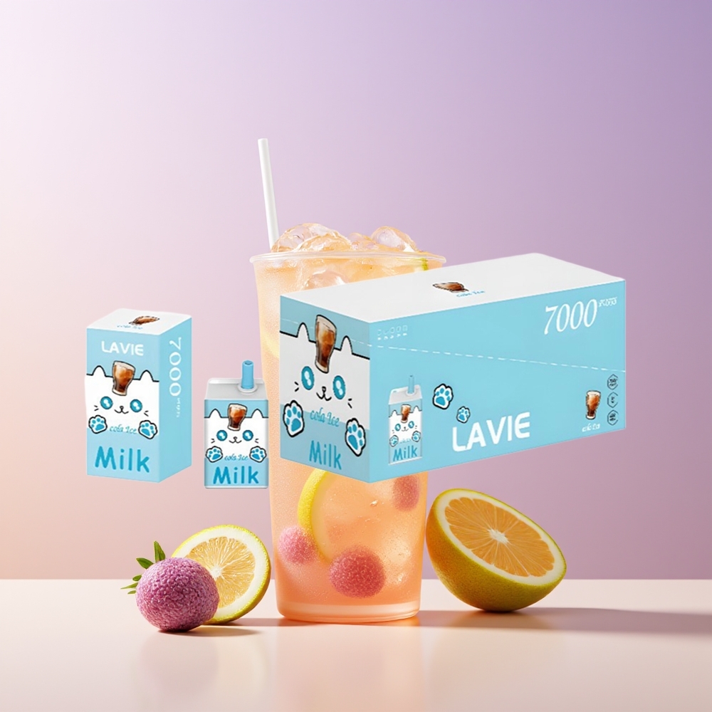LAVIE Milk 7000 Puffs Vape Cola Helada Recargable Chile Por Mayor