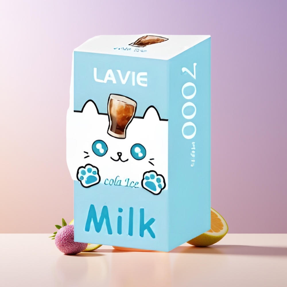 LAVIE Milk 7000 Puffs Vape Cola Helada Recargable Chile Por Mayor