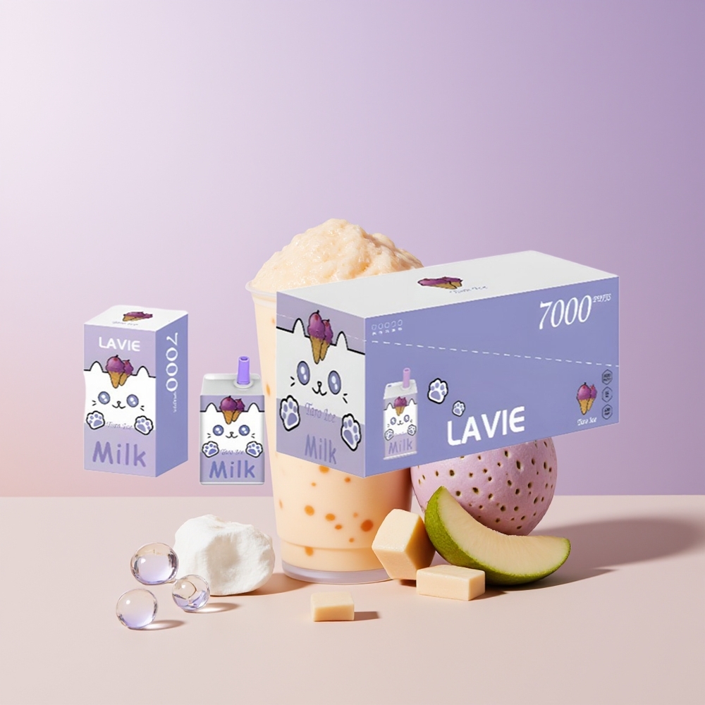 LAVIE Milk 7000 Puffs Vape Helado de Taro 600mAh Chile Por Mayor