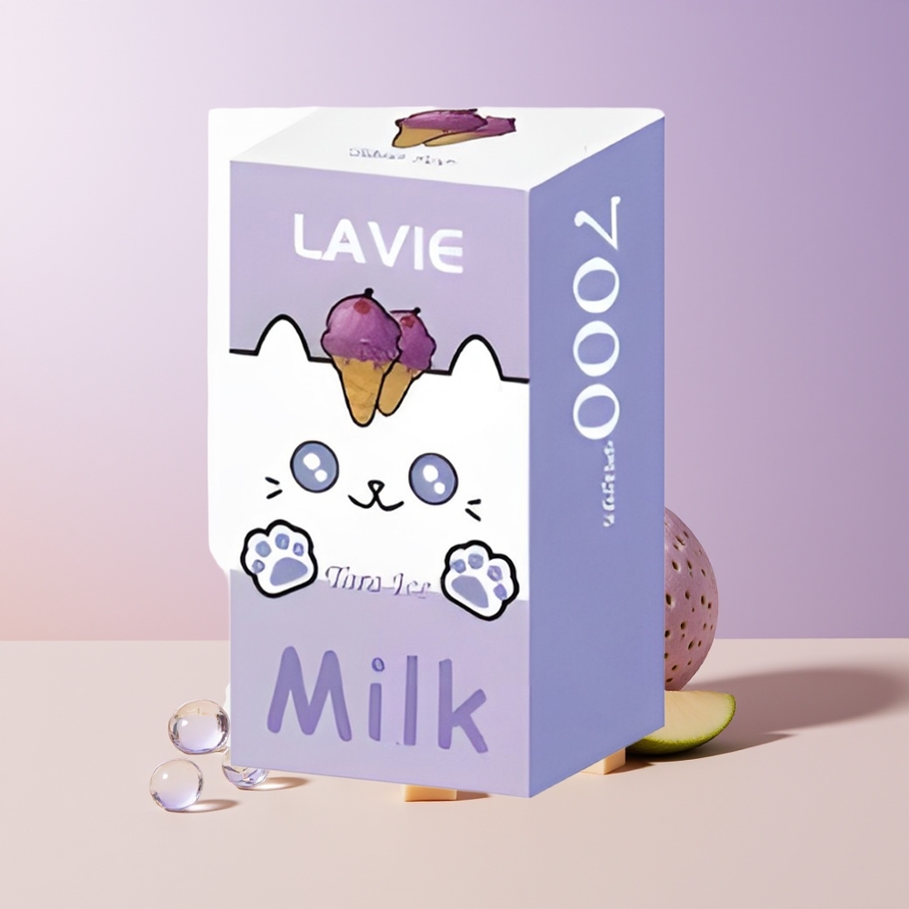 LAVIE Milk 7000 Puffs Vape Helado de Taro 600mAh Chile Por Mayor