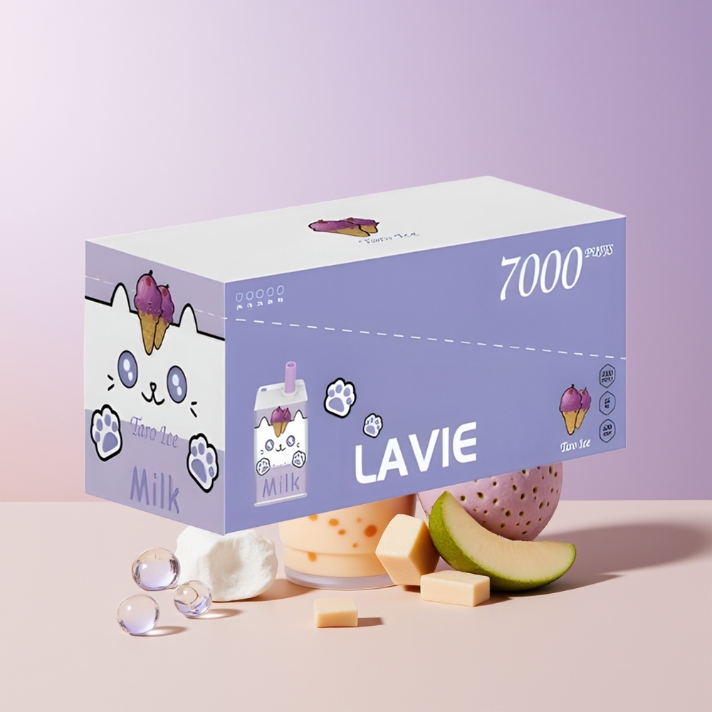 LAVIE Milk 7000 Puffs Vape Helado de Taro 600mAh Chile Por Mayor