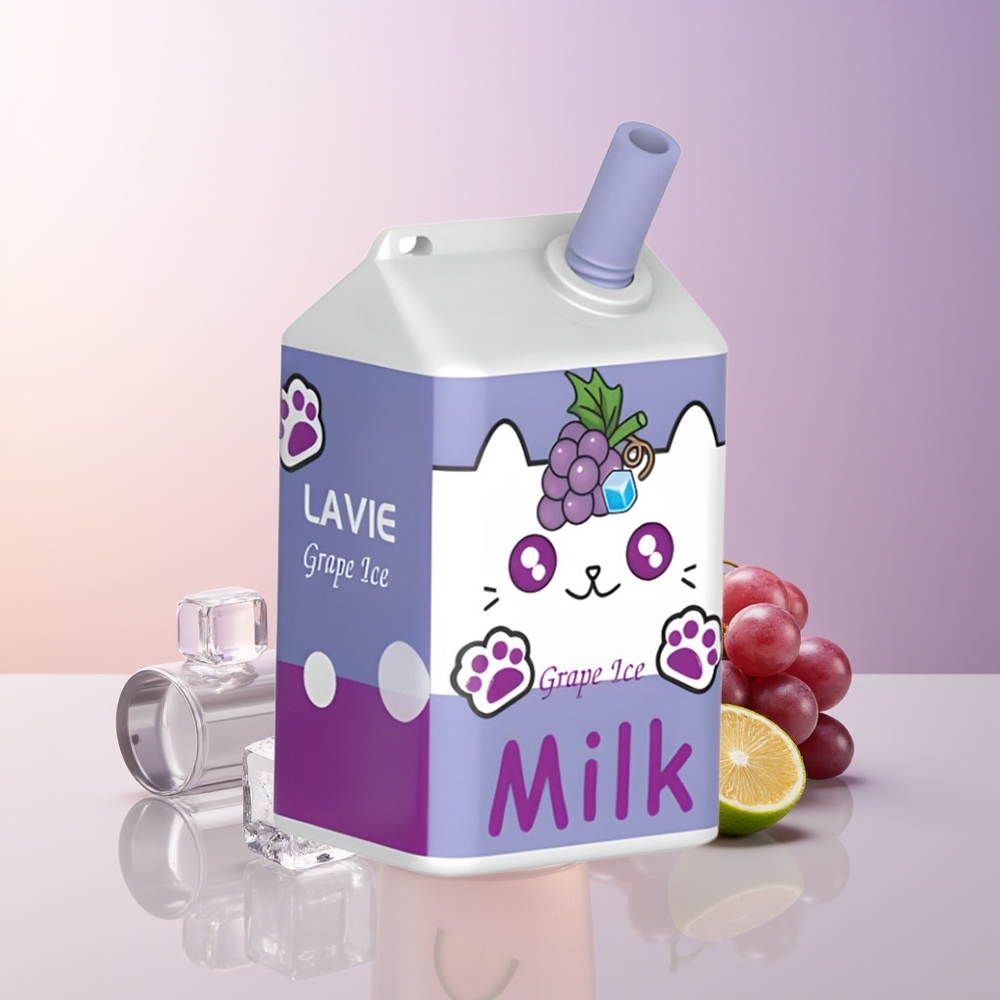 LAVIE Milk 7000 Puffs Vape Helado de Uva Recargable Tipo C Chile Por Mayor