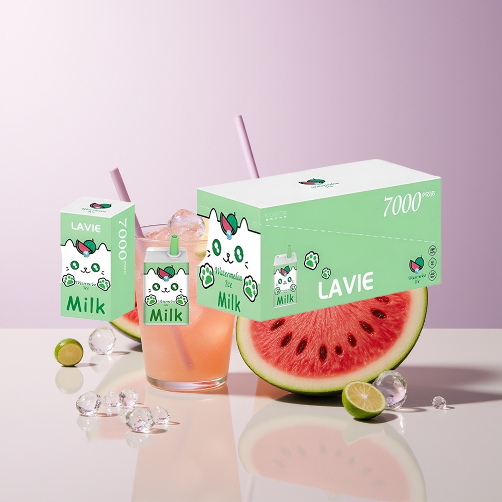 LAVIE Milk 7000 Puffs Vape Sandía Hielo 16ML Chile Por Mayor