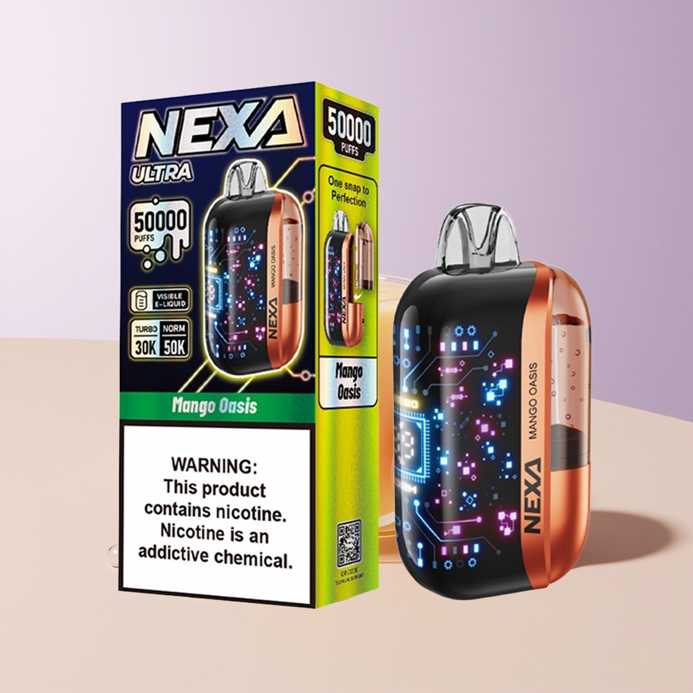 NEXA Ultra 50000 Chuffs Mango Oasis Pantalla 3D Curva Chile Por Mayor