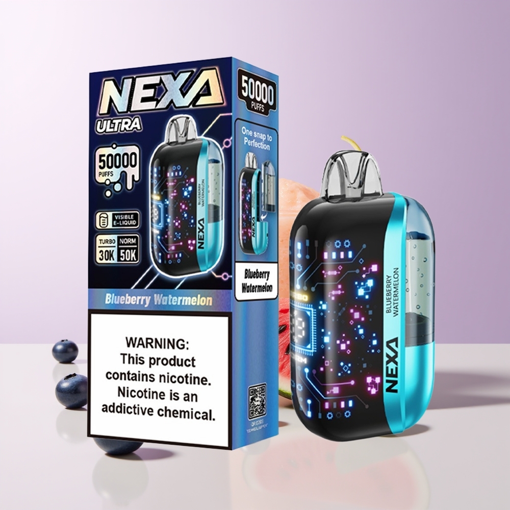 NEXA Ultra 50000 Puffs Arándano Sandía Pantalla Curva 3D Chile Por Mayor