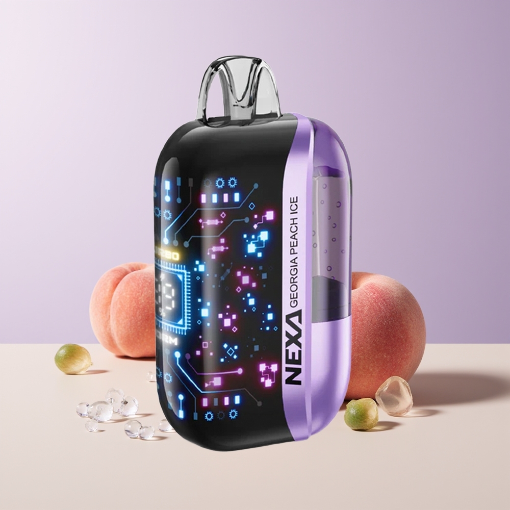 NEXA Ultra 50000 Puffs Durazno de Georgia Helado Pantalla 3D Curva Chile Por Mayor