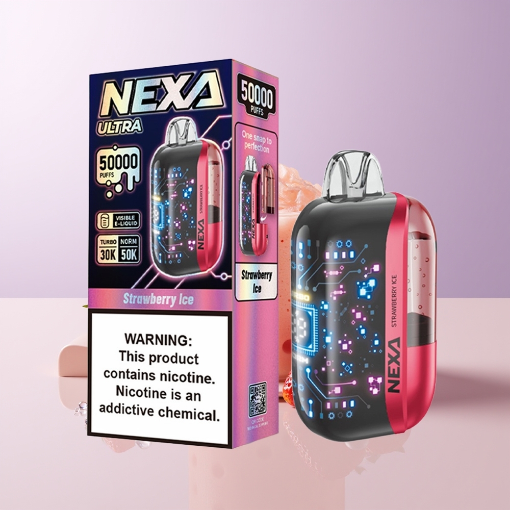 NEXA Ultra 50000 Puffs Fresa Helada 20ml Chile Por Mayor