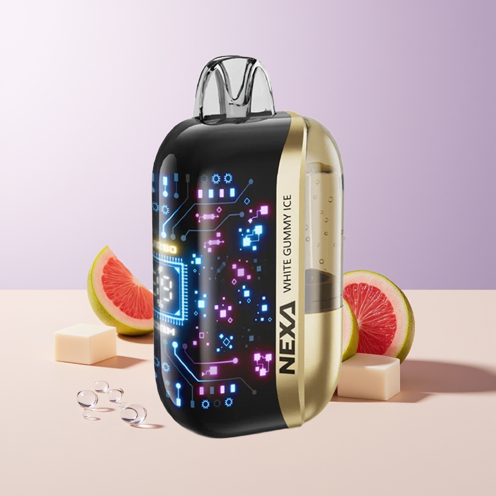 NEXA Ultra 50000 Puffs Gominola Blanca Hielo Pantalla 3D Chile Por Mayor