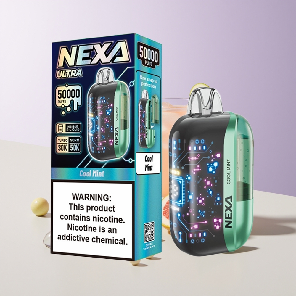 NEXA Ultra 50000 Puffs Menta Refrescante Tipo-c Carga Chile Por Mayor