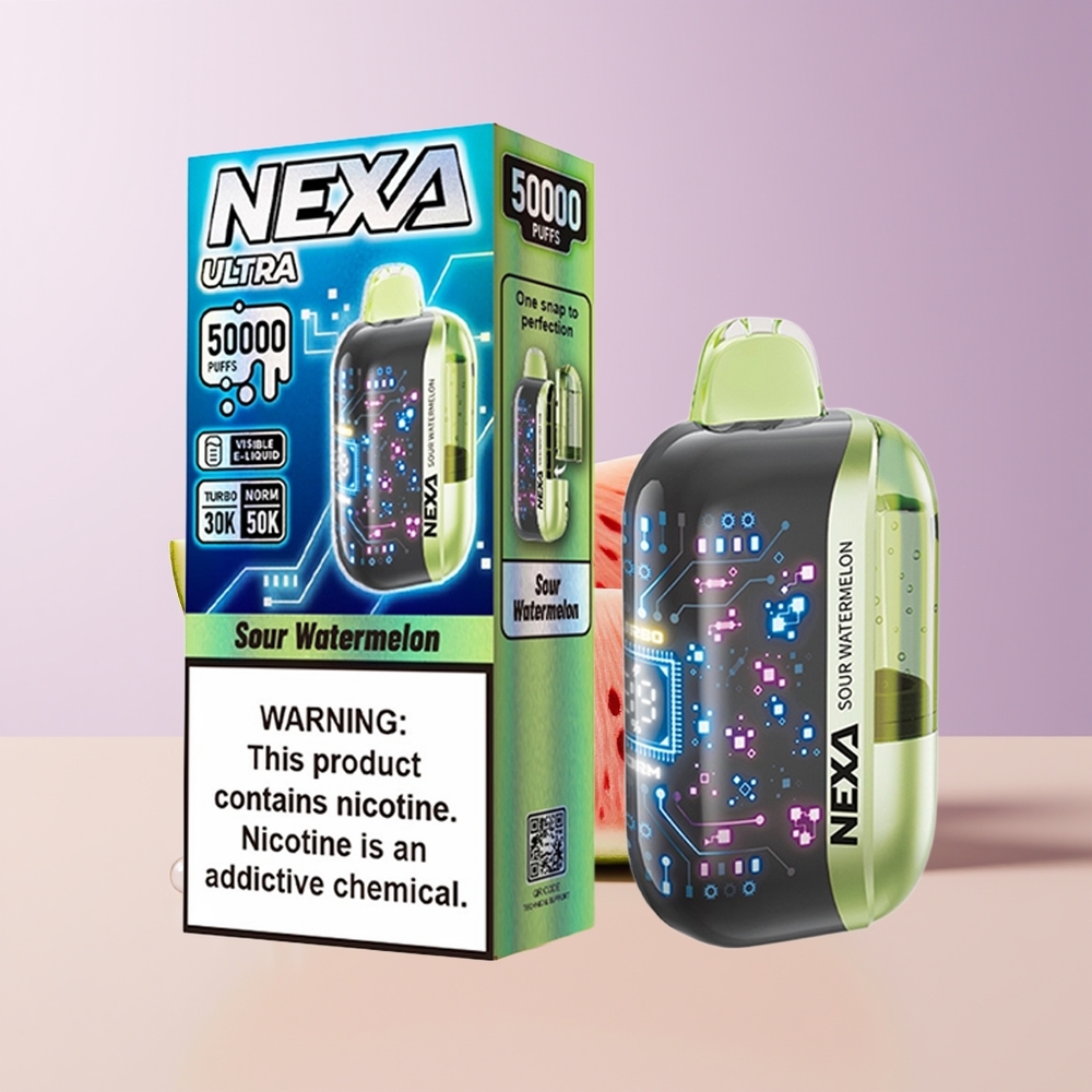 NEXA Ultra 50000 Puffs Sandía Ácida 20ml Prellenado Chile Por Mayor