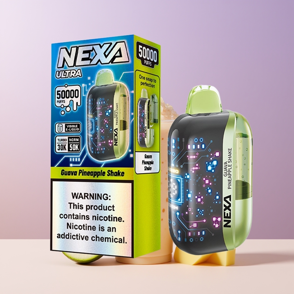 NEXA Ultra 50000 Puffs Vape Desechable Batido de Guayaba y Piña 20ml Chile Por Mayor