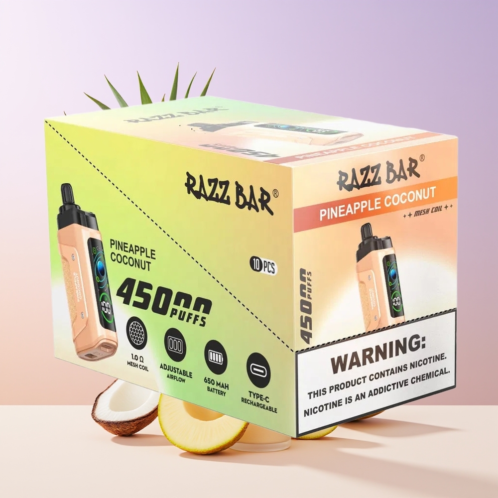 Razz Bar 45000 Bocados Piña Coco Tipo-C Recargable Chile Por Mayor