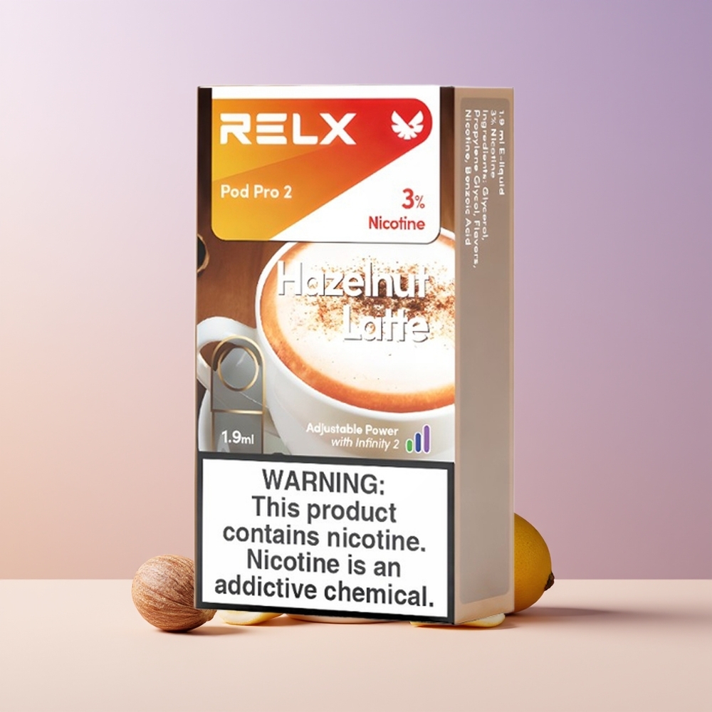 RELX Pod Pro 2 600 Bocanadas Avellana Latte 1.9ml Chile Por Mayor
