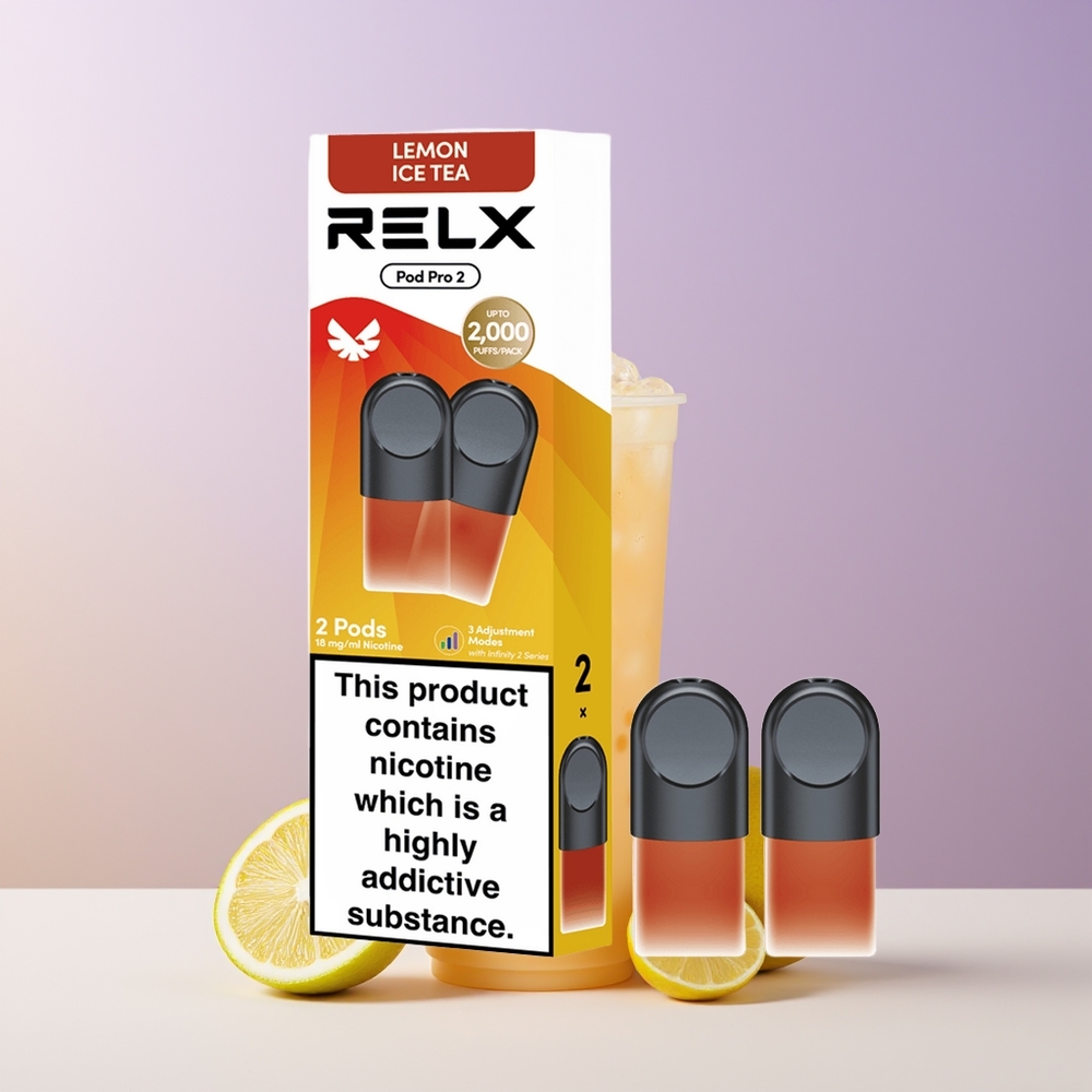 RELX Pod Pro 2 600 Bocanadas Té-Limón Té Helado 3 Ajustes de Voltaje Chile Por Mayor