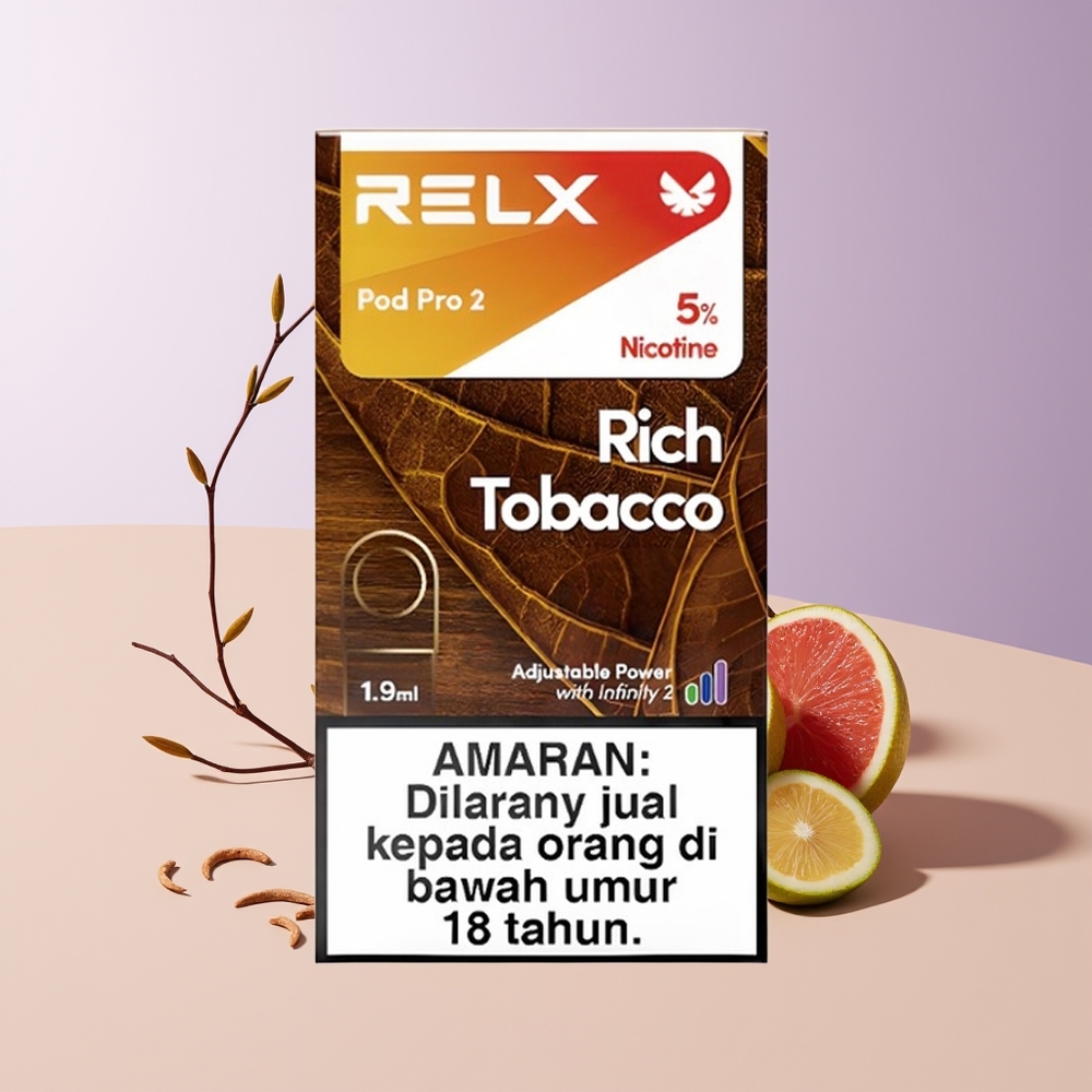 RELX Pod Pro 2 600 Bocanadas Tabaco Rico 3 Ajustes de Voltaje Chile Por Mayor