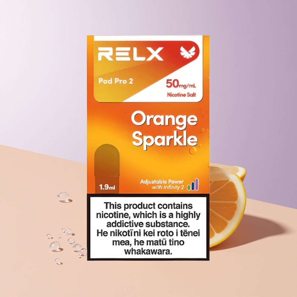 RELX Pod Pro 2 600 Chispas Naranjas 1.9ml Chile Por Mayor
