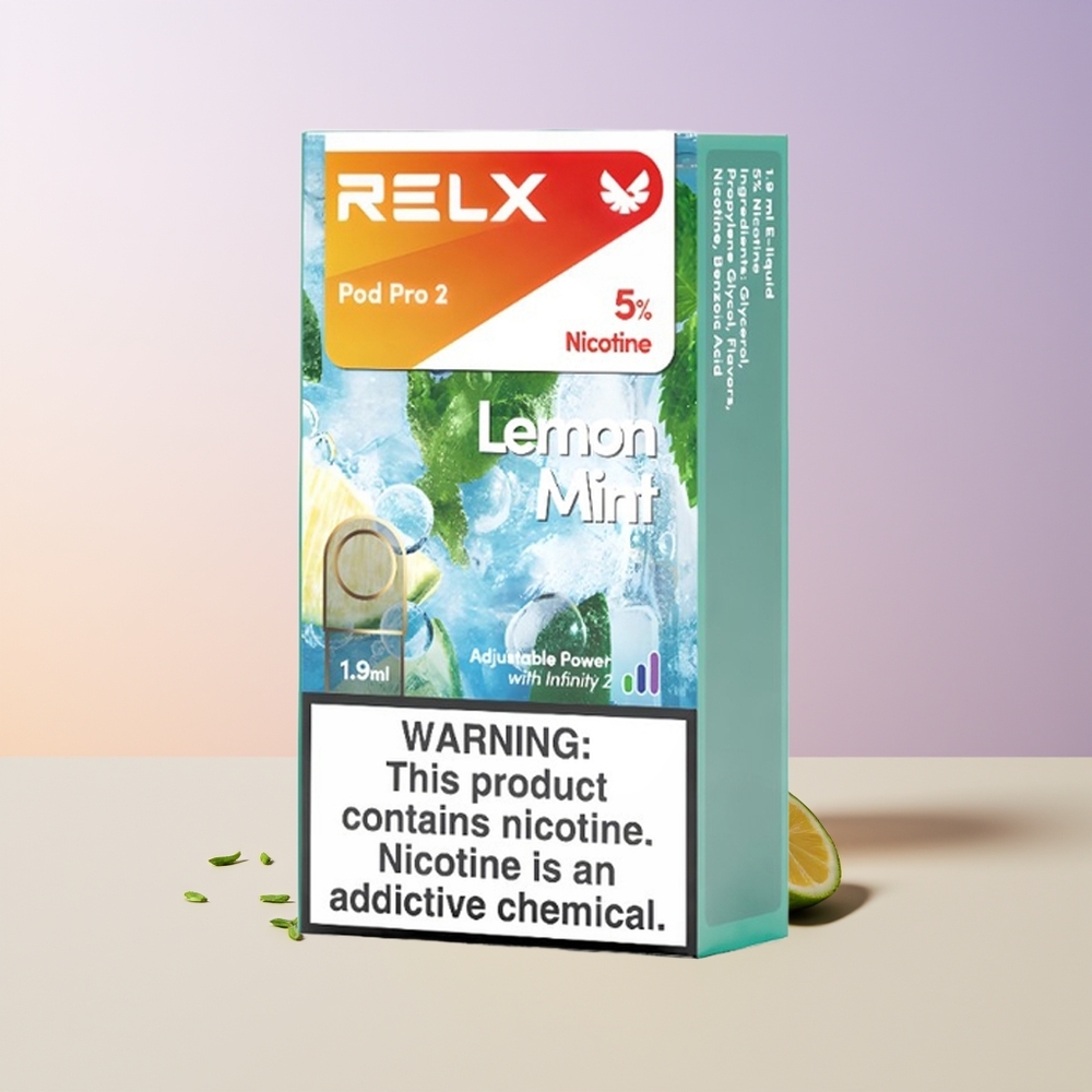RELX Pod Pro 2 600 Limón Menta 3 Modos Chile Por Mayor