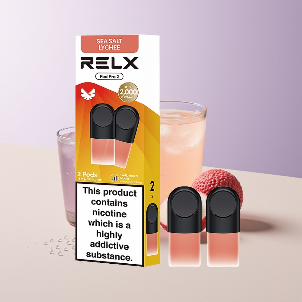 RELX Pod Pro 2 600 Maracuyá Lichee 1.9ml 3 Voltajes Chile Por Mayor